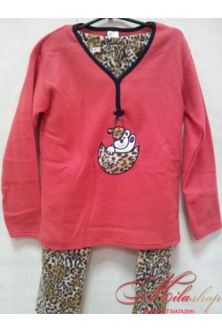 Молодежная флисовая пижама Onur (Турция) 5071 korall